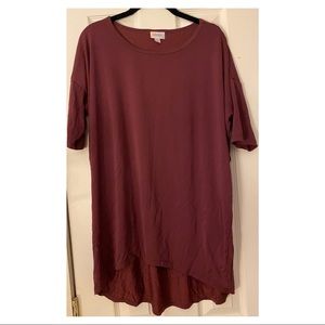 LulaRoe Irma Top Berry Mauve M Modal blend